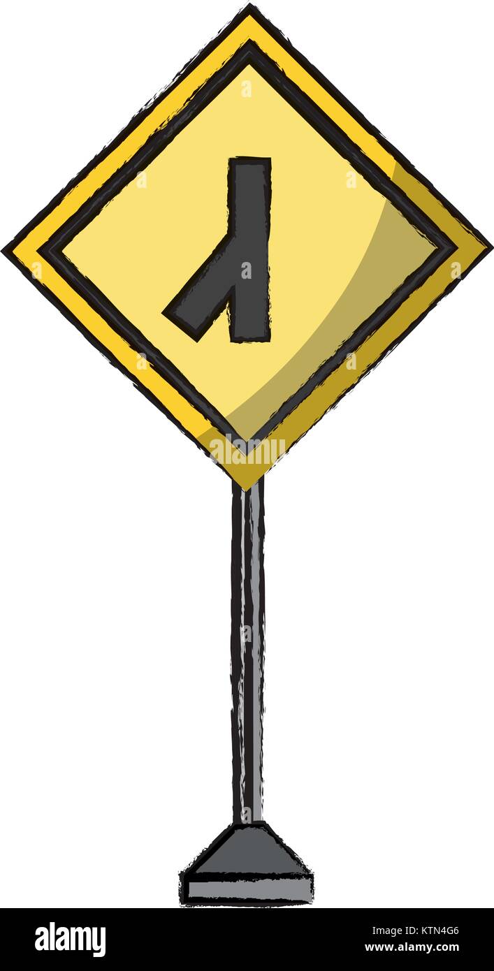 La conception des panneaux routiers d'avertissement Illustration de Vecteur