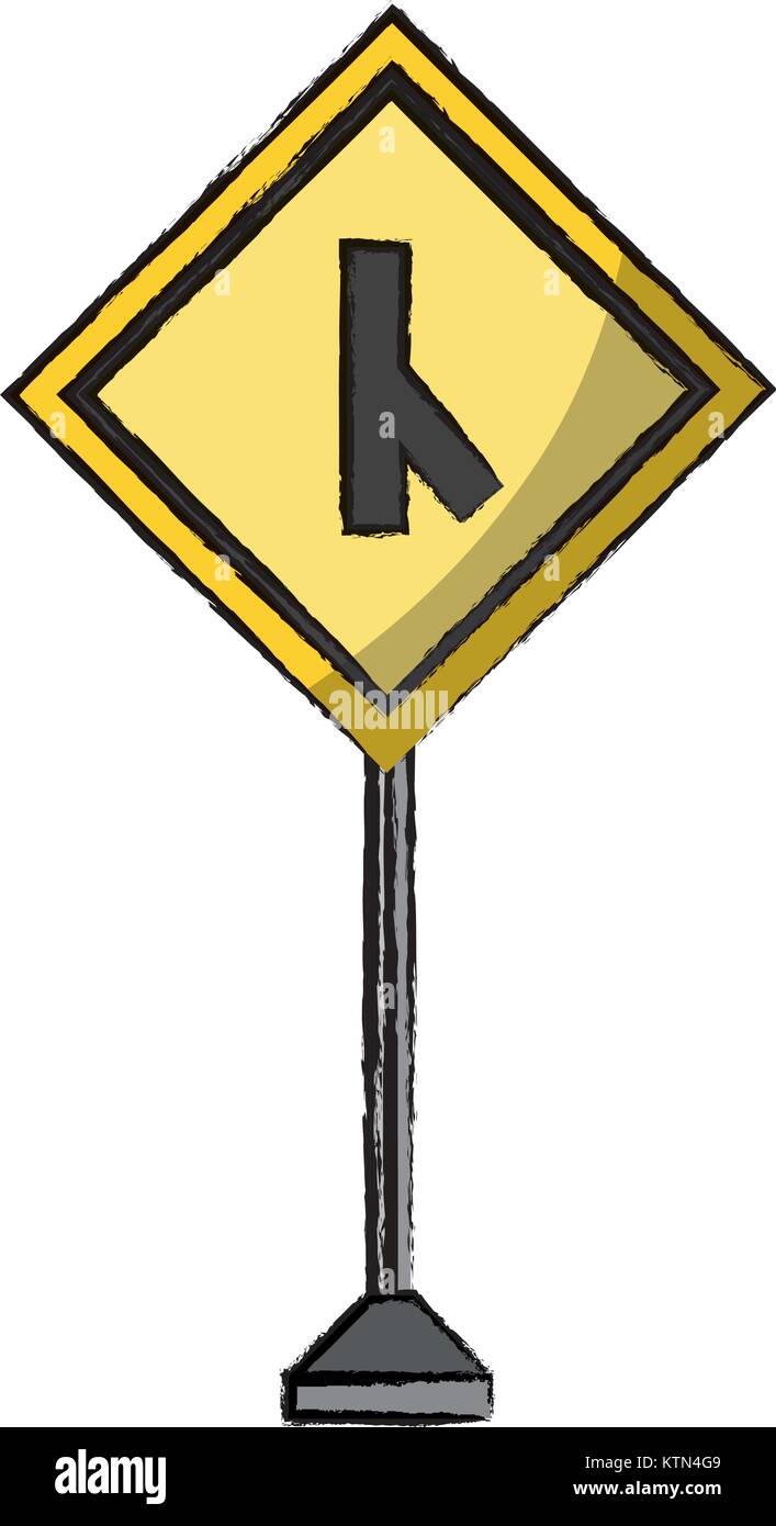 La conception des panneaux routiers d'avertissement Illustration de Vecteur