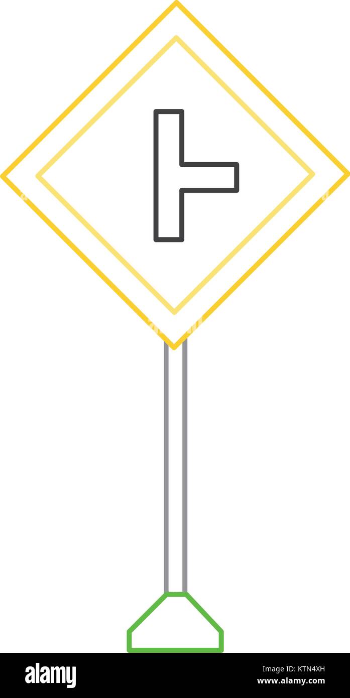 La conception des panneaux routiers d'avertissement Illustration de Vecteur