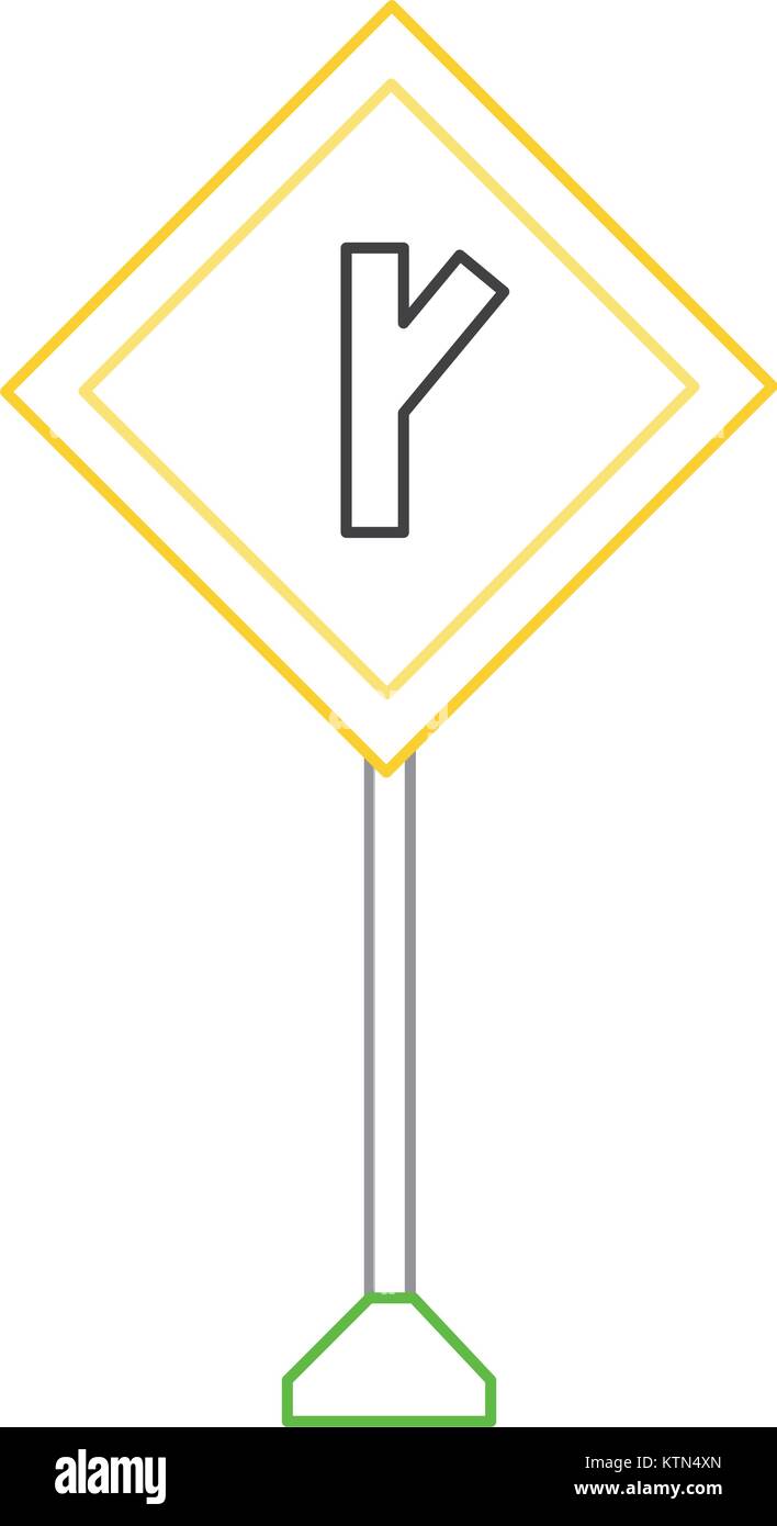 La conception des panneaux routiers d'avertissement Illustration de Vecteur