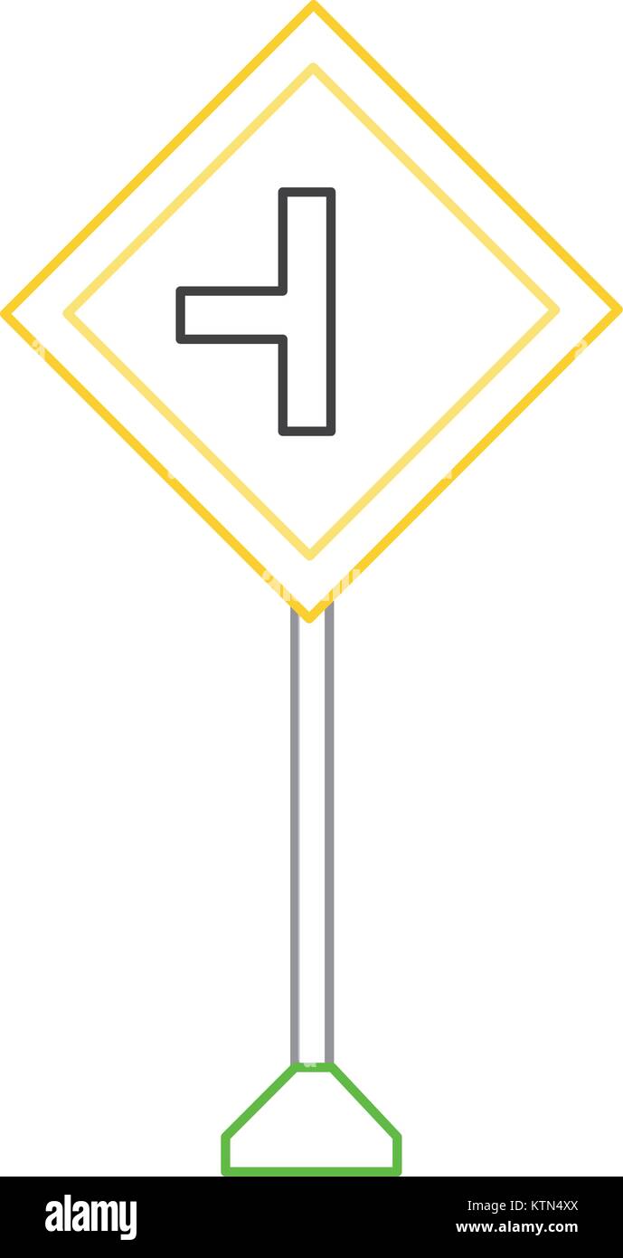 La conception des panneaux routiers d'avertissement Illustration de Vecteur