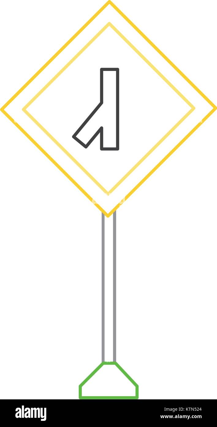 La conception des panneaux routiers d'avertissement Illustration de Vecteur