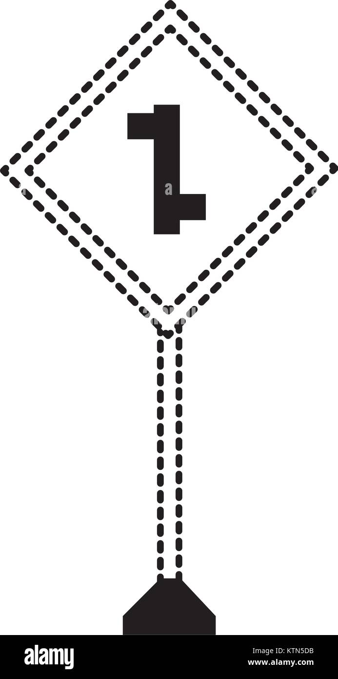 La conception des panneaux routiers d'avertissement Illustration de Vecteur
