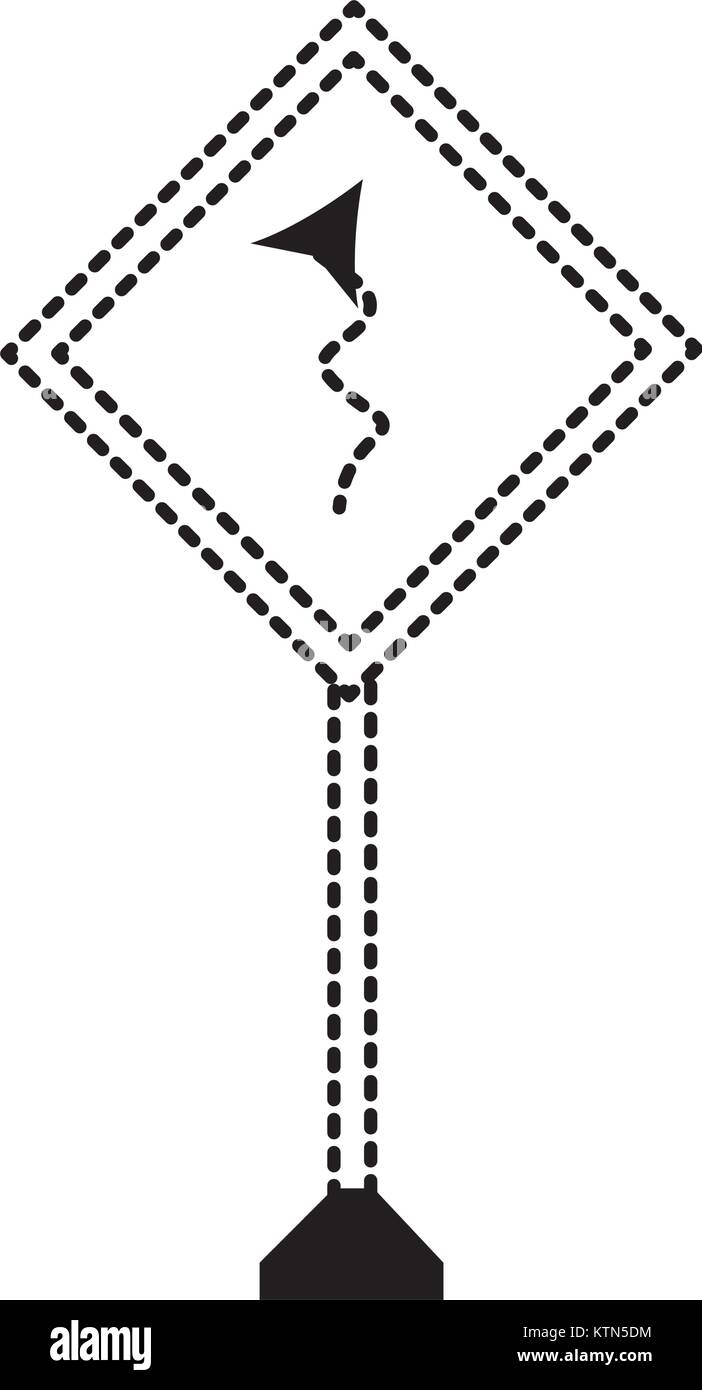 La conception des panneaux routiers d'avertissement Illustration de Vecteur