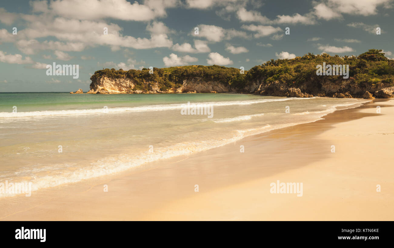 Macao Beach, tons vintage paysage de l'île d'Hispaniola, la République Dominicaine Banque D'Images
