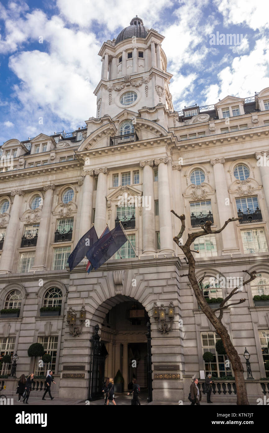 Rosewood London, hôtel de luxe dans un manoir de style édouardien restauré, High Holborn, Londres Banque D'Images