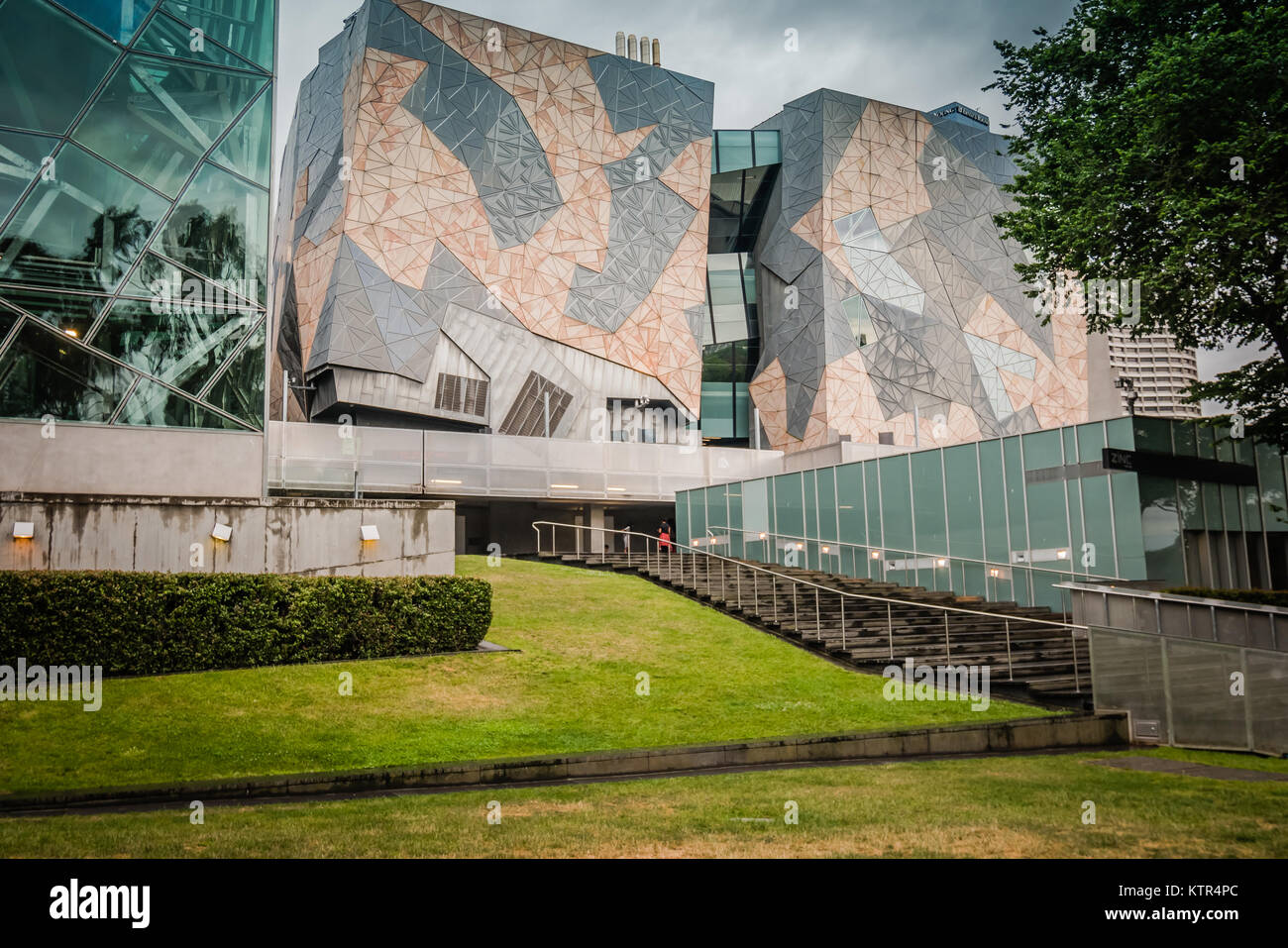 Federation Square à Melbourne Banque D'Images