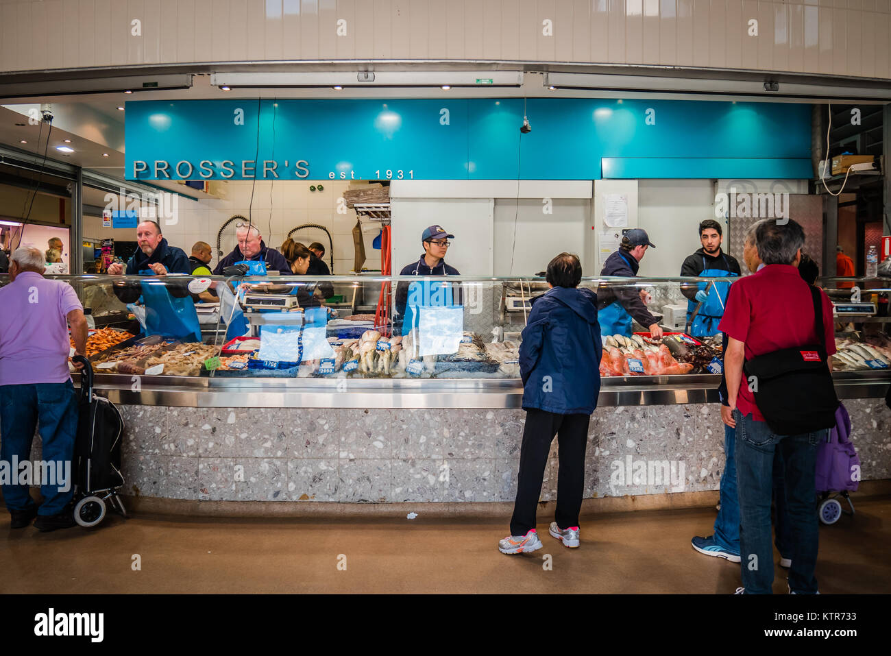 Melbourne le Queen Victoria Market est le plus grand marché en plein air en Australie Banque D'Images