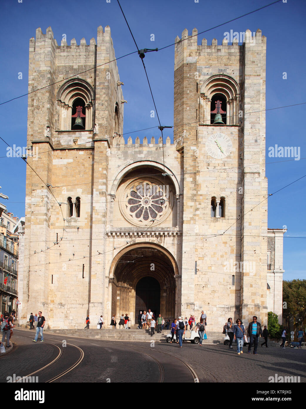 Kathedrale Se» in der Alfama, Lisboa, Portugal Je cathédrale Sé' , d'Alfama, Lisbonne, Portugal Banque D'Images
