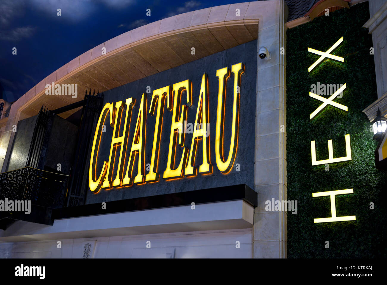 Hexx Chateau Cuisine et Bar dans la boutique de Paris, Paris Las Vegas Banque D'Images