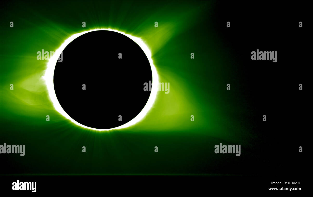 Éclipse solaire totale Banque D'Images