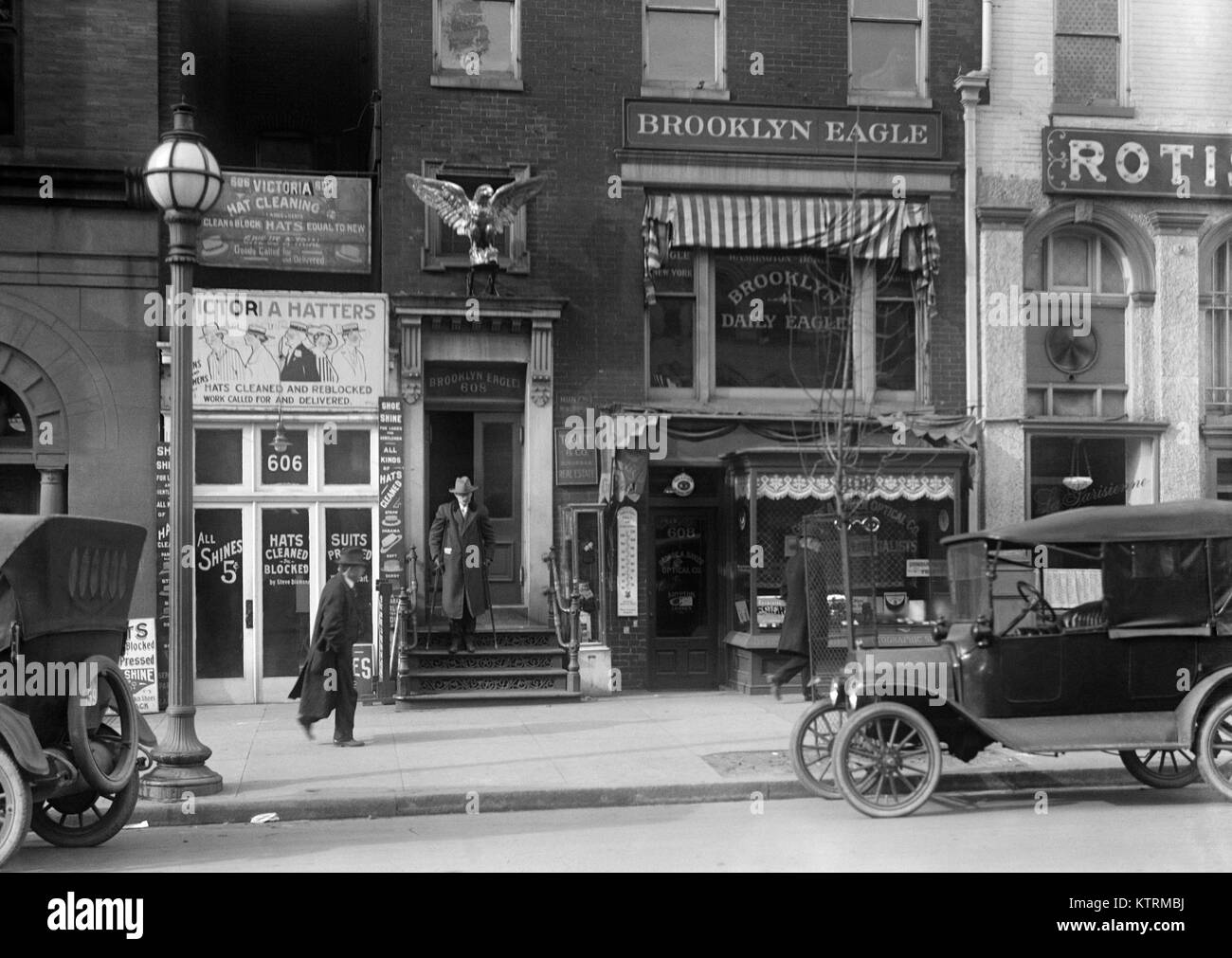 Brooklyn Daily Eagle's office bureau de Washington, D.C., États-Unis d'c. 1916 Banque D'Images