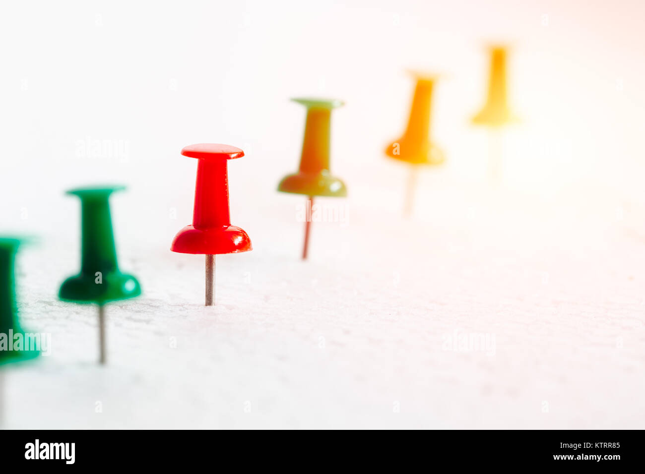 Rangée de broches pour l'étape du concept Banque D'Images