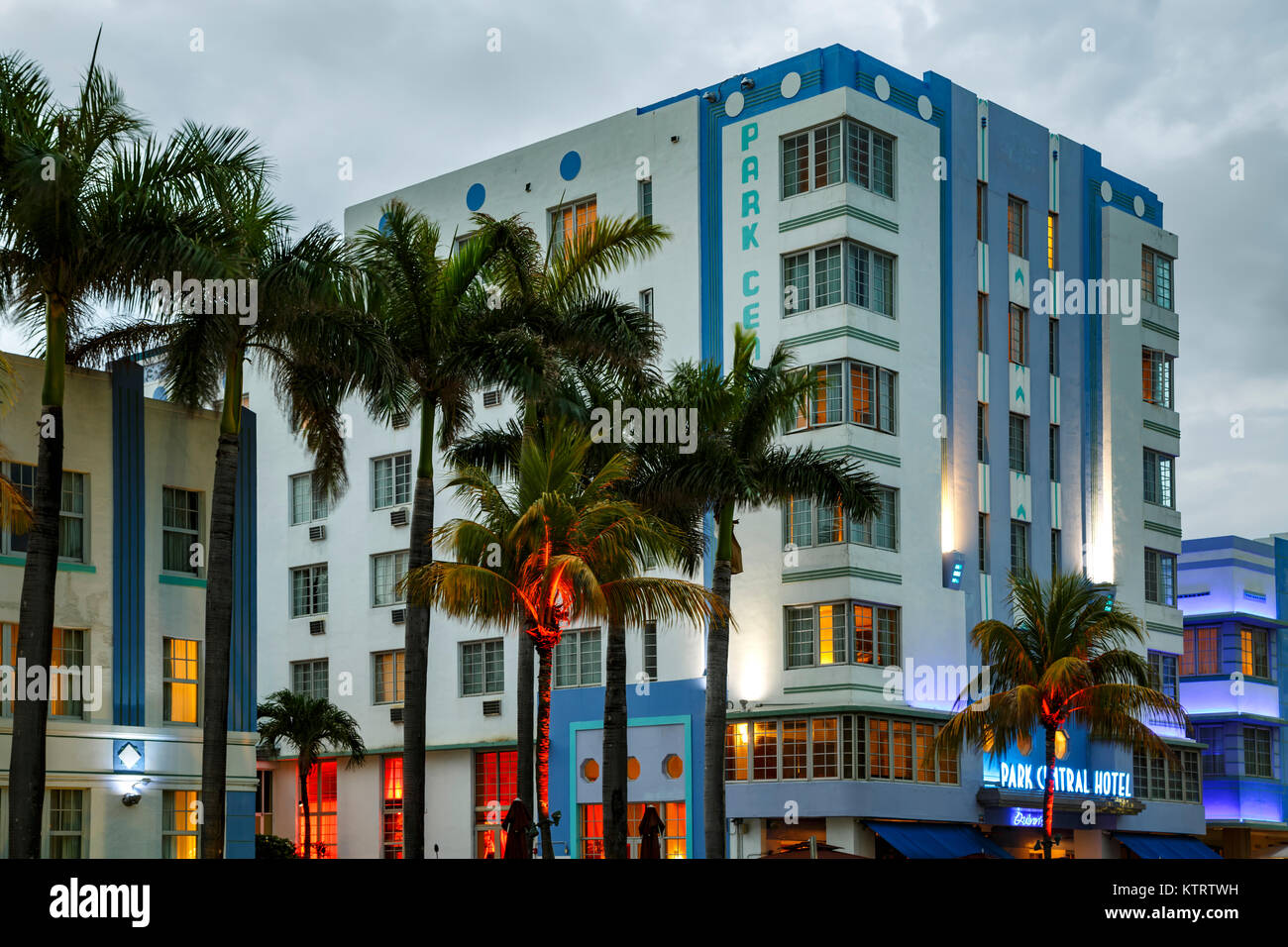 Park Central Hotel, South Beach, Miami Beach, Floride USA Banque D'Images