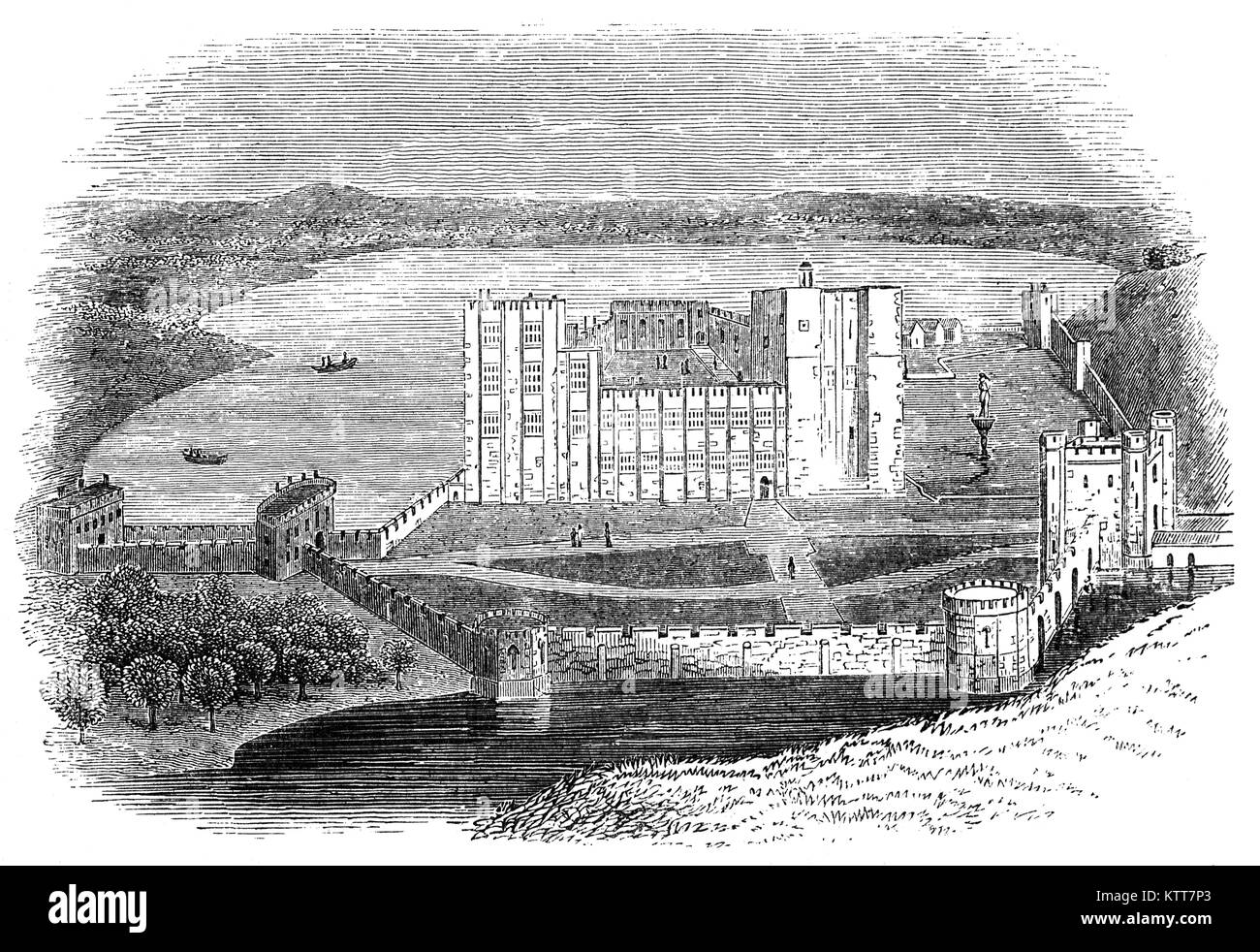 Le château de Kenilworth est situé dans la ville du même nom dans la région de Warwickshire, en Angleterre. Construit à partir d'Norman jusqu'à l'époque Tudor, il a également joué un rôle important dans les six mois-long siège de Kenilworth en 1266, l'on croit être le siège le plus long de l'histoire de l'Angleterre, et ont formé une base pour les opérations de Lancastre dans la guerre des Deux-Roses. Kenilworth a également été la scène de l'enlèvement d'Édouard II de la trône anglais. Banque D'Images