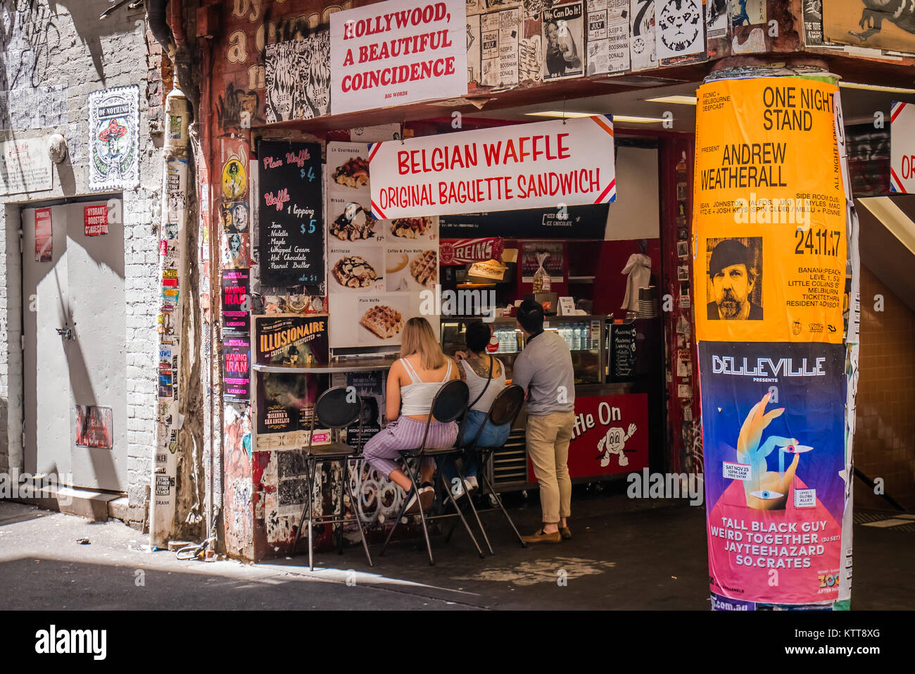 Café de Melbourne Banque D'Images