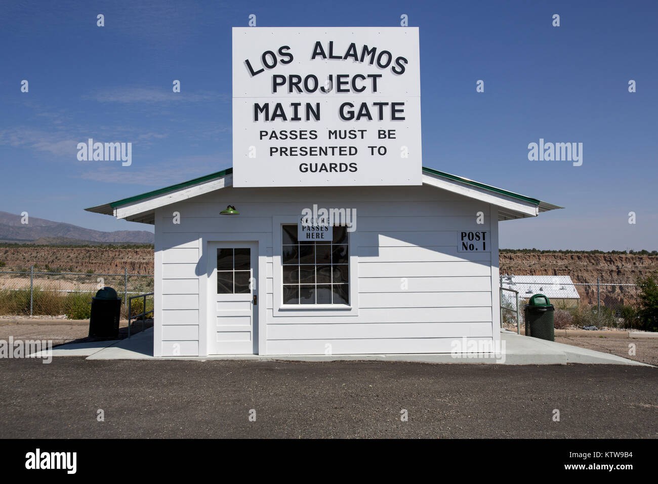 Entrée principale du projet de Los Alamos Banque D'Images
