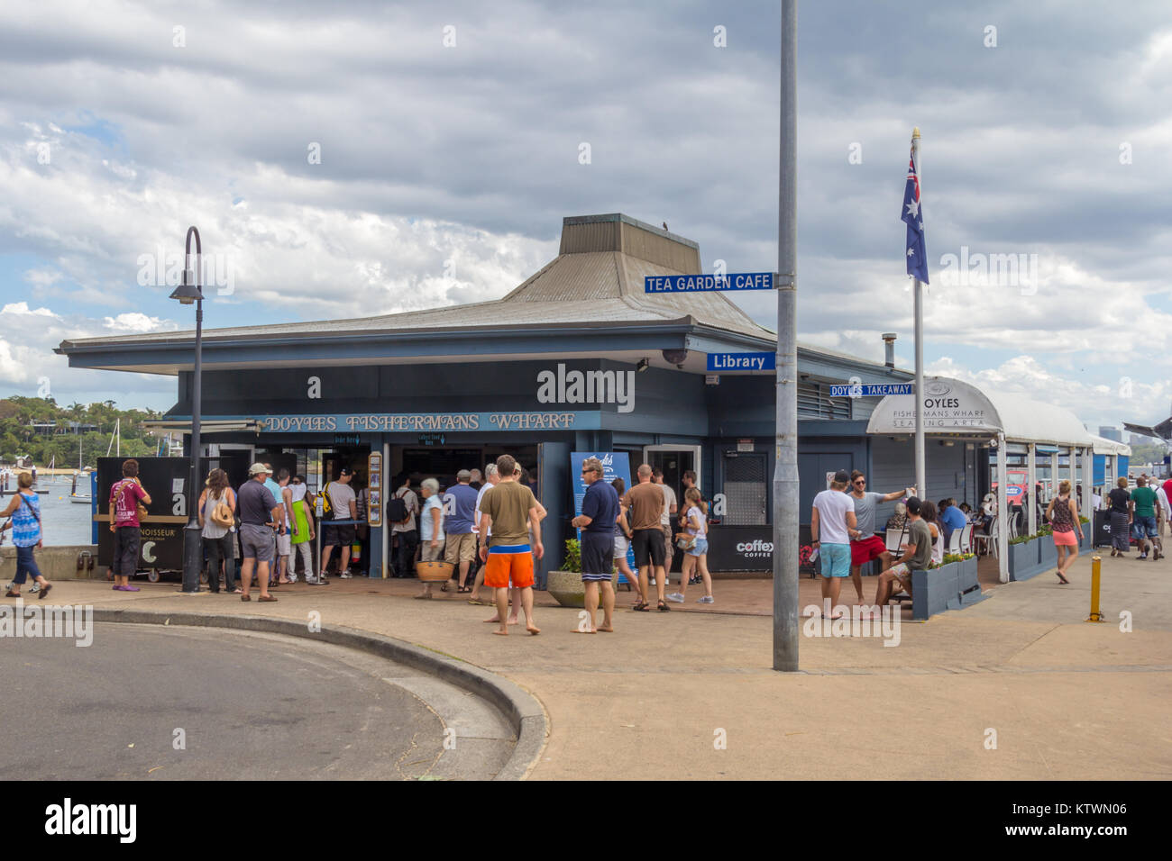 Fishermans Wharf Doyles restaurant à emporter, Watsons Bay, New South Wales, NSW, Australie Banque D'Images