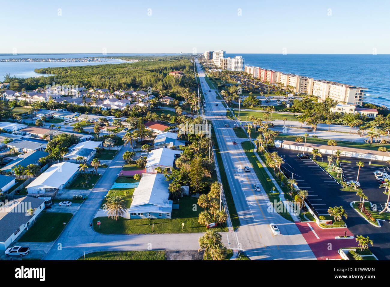 Floride,FL Sud,Hutchinson Barrier Island,Jensen Beach,haut appartement résidentiel appartement appartements appartements appartements appartements appartements immeubles logement b Banque D'Images
