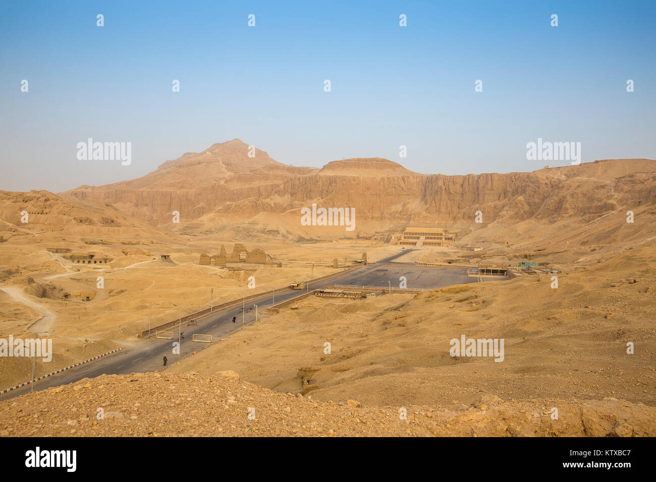 Temple d'Hatshepsout, UNESCO World Heritage Site, Cisjordanie, Luxor, Egypte, Afrique du Nord, Afrique Banque D'Images