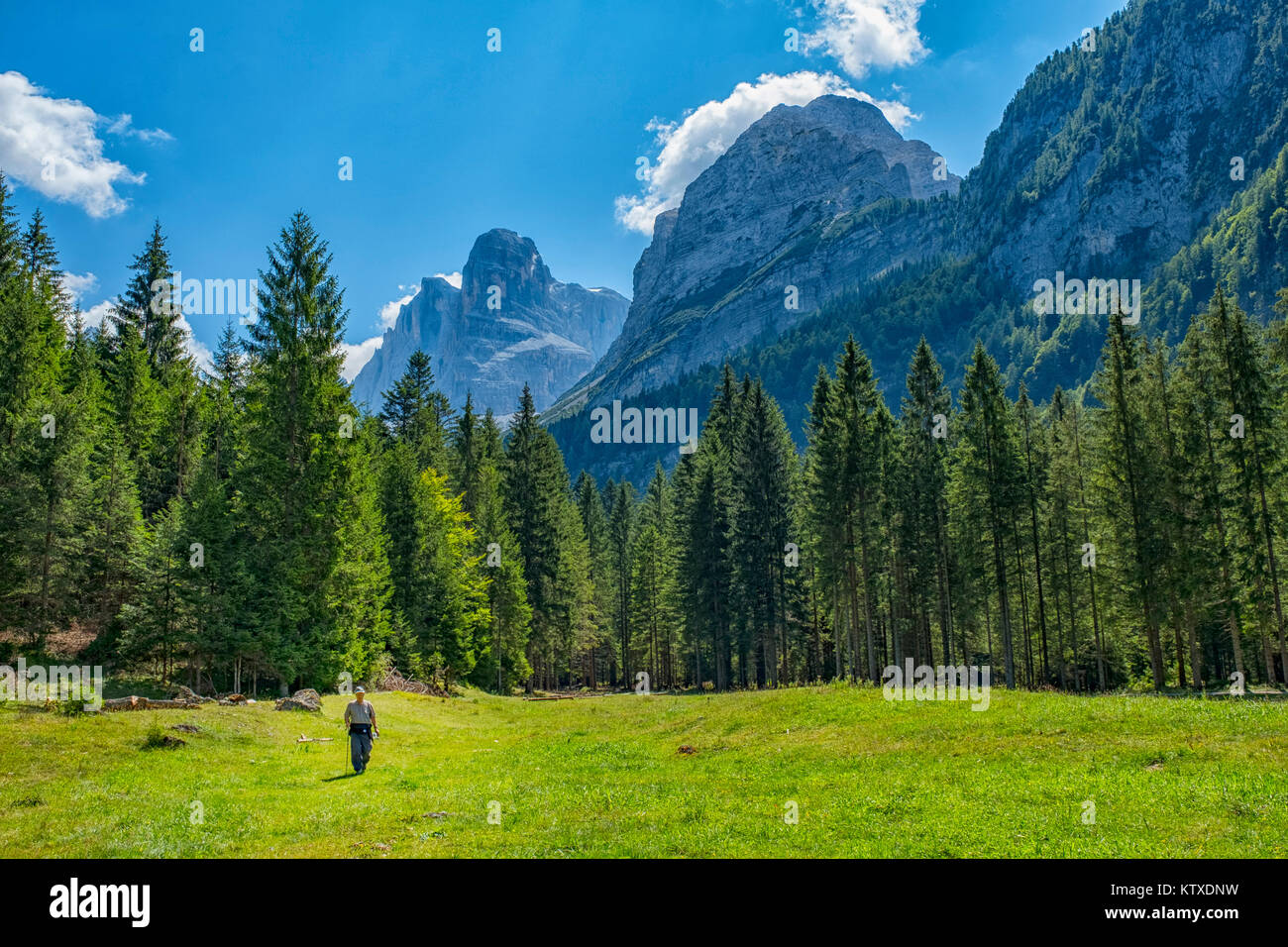Chaîne de montagnes de Brenta, vallée de Rendena, Trentin, Italie, Europe Banque D'Images