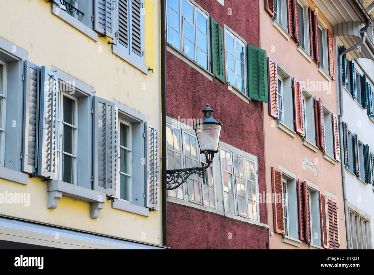 Winterthur, Suisse, vieille ville, Obergasse Banque D'Images