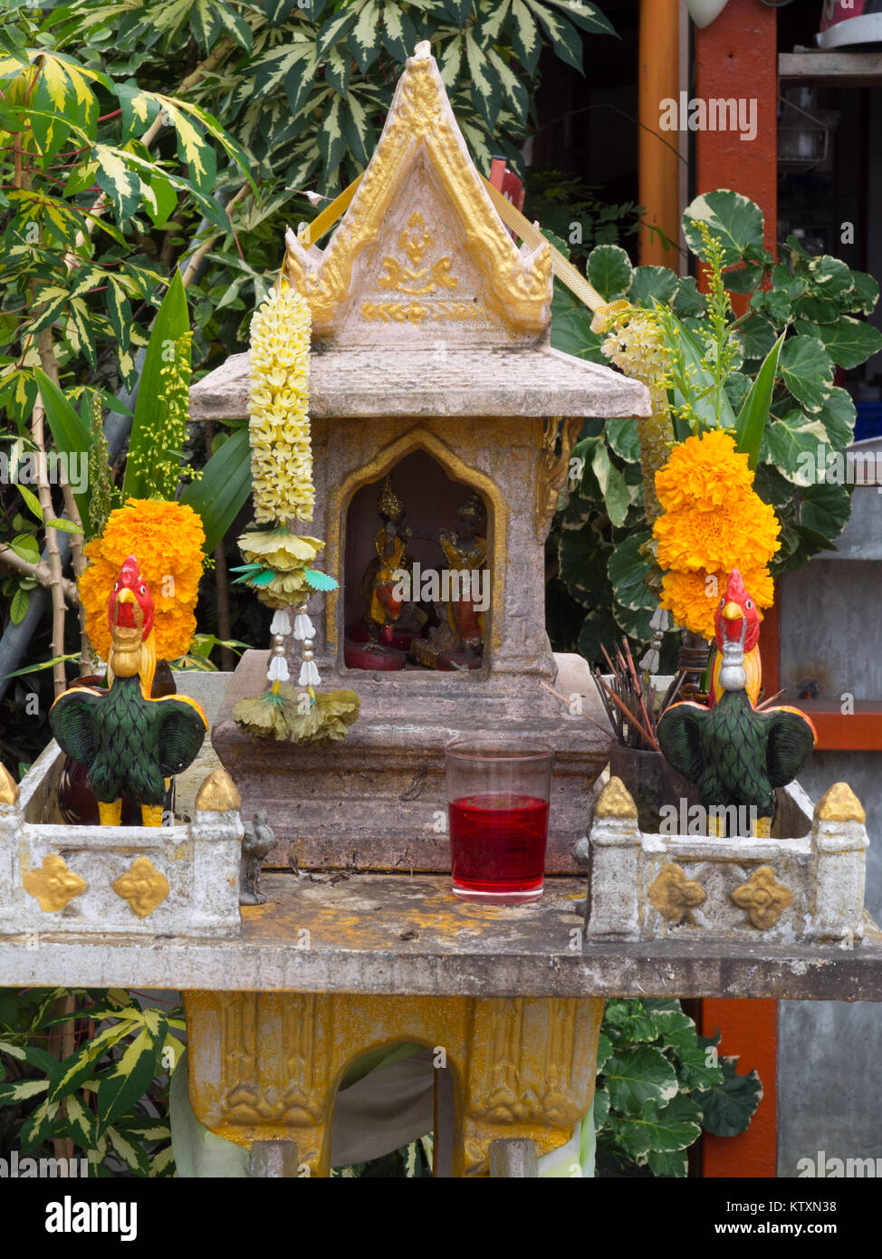 Thai House petit sanctuaire Banque D'Images