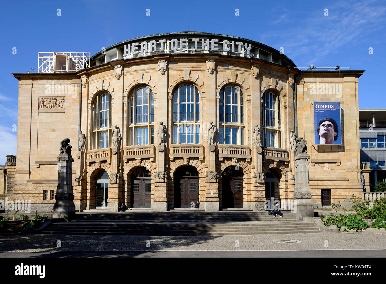 Freiburg, stades urbains, Städtische Bühnen Banque D'Images