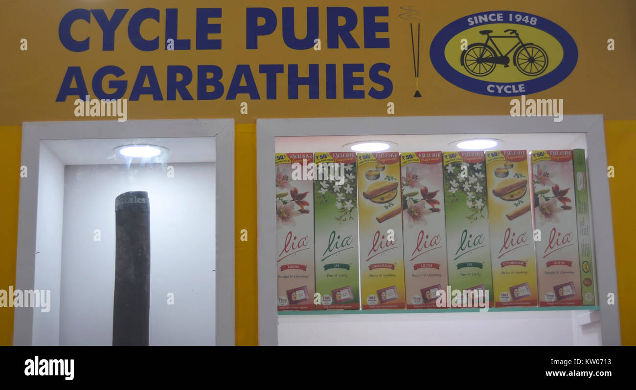 Pure Cycle Agarbathies Stall Banque D'Images