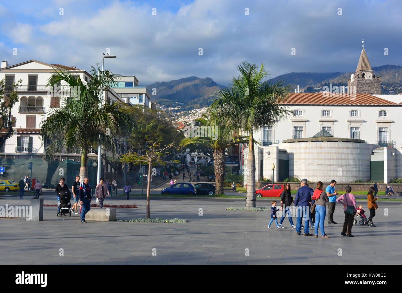 Édifice de l'Assemblée législative sur le droit, Funchal, Madère, Portual Banque D'Images