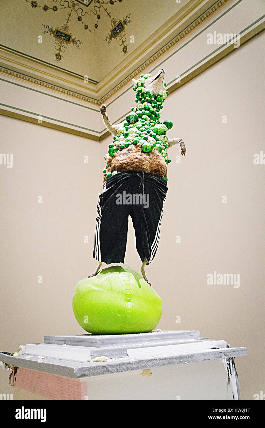 Galerie Rudolfinum, Kristof Kintera : exposition arbres nerveux Banque D'Images