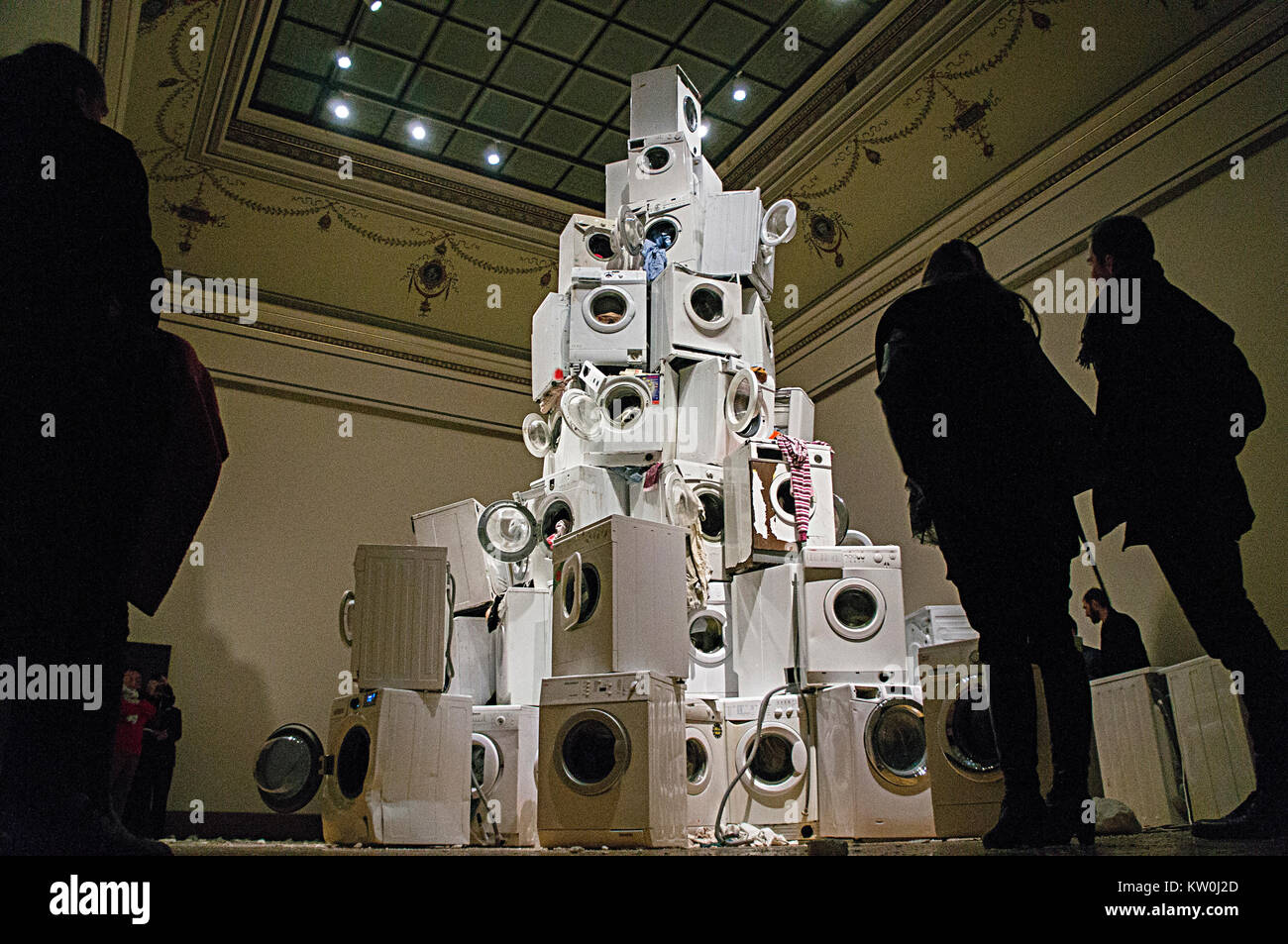 Galerie Rudolfinum, Kristof Kintera : exposition arbres nerveux Banque D'Images