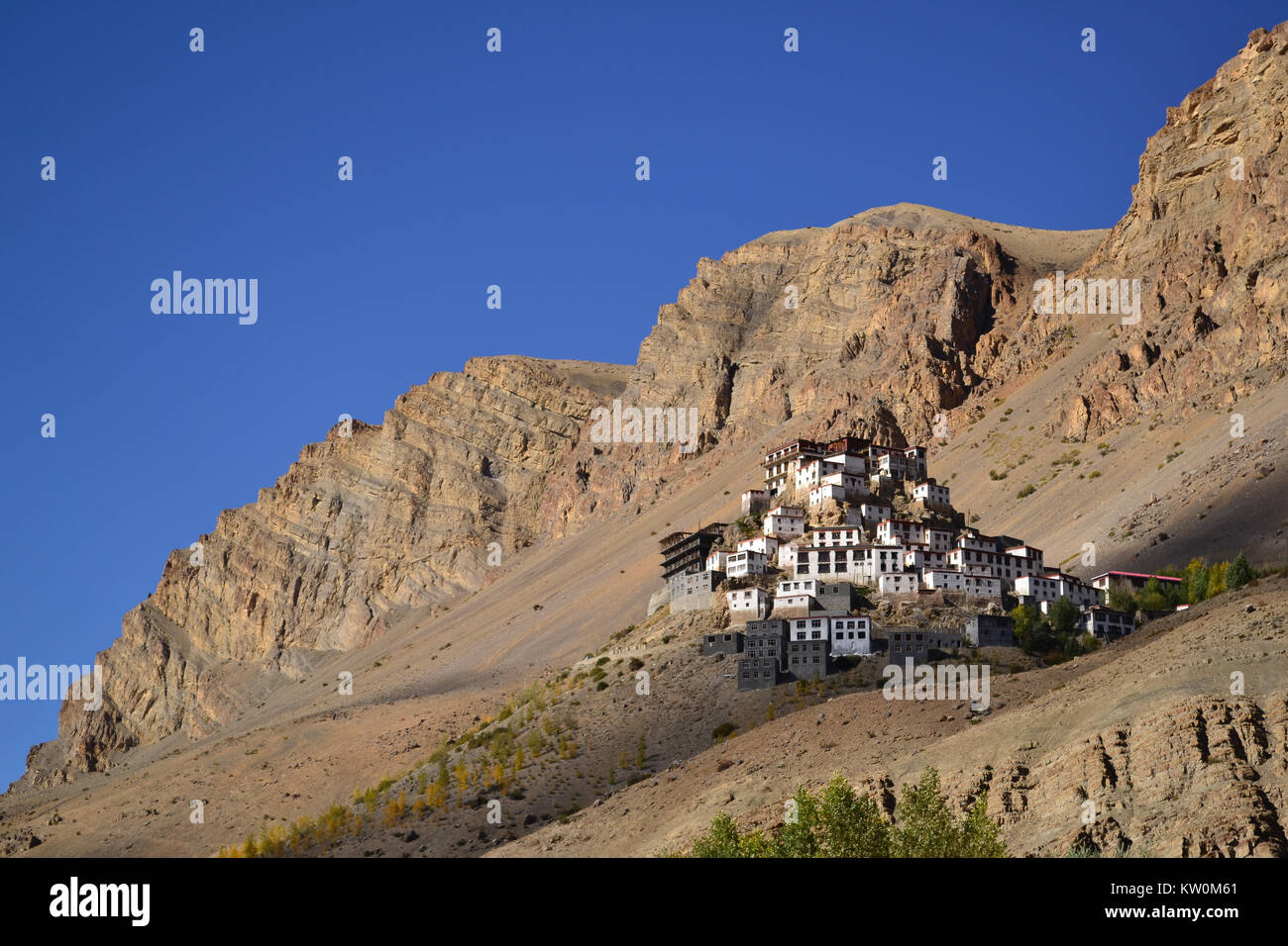 Monastère de clés, le Spiti Valley Banque D'Images