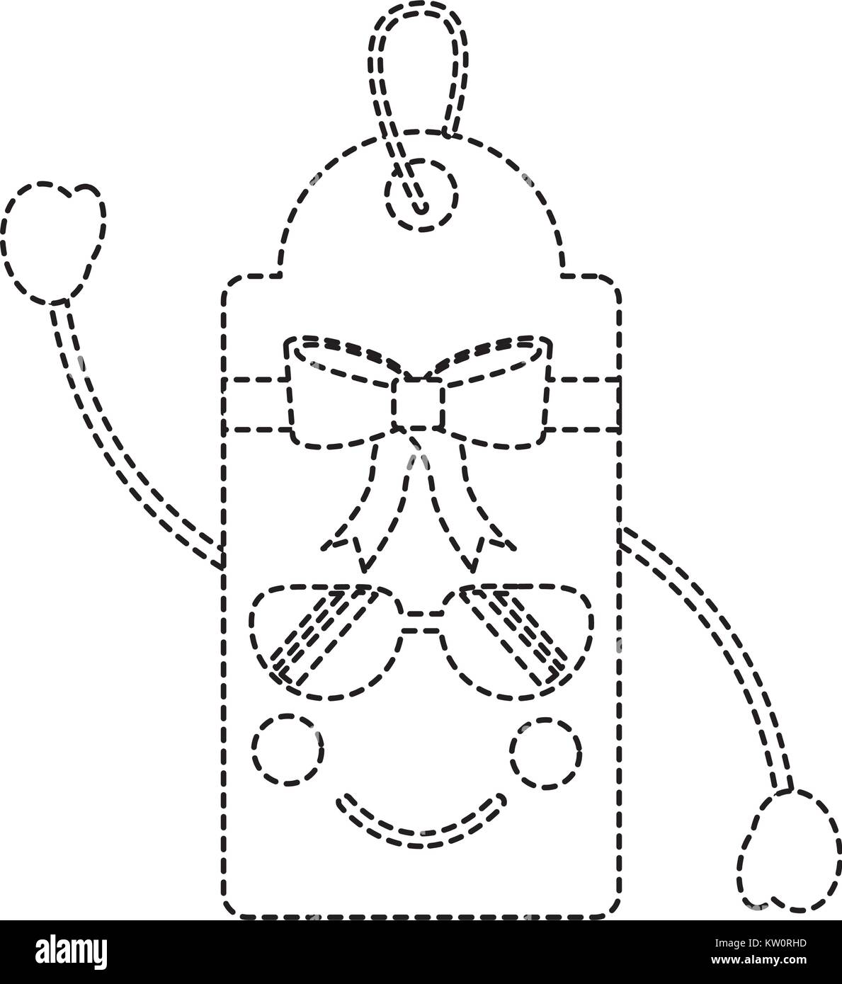 Cadeau ou étiquette de prix professionnels lunettes image icône emoji Illustration de Vecteur