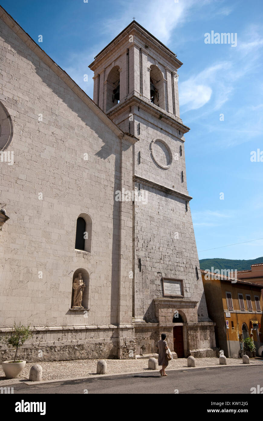 L'église Santa Maria Argentea à Norcia (avant 2016) séisme, Ombrie, Italie Banque D'Images