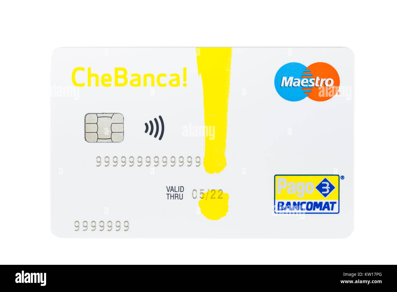 Carte de débit Chebanca Banque D'Images