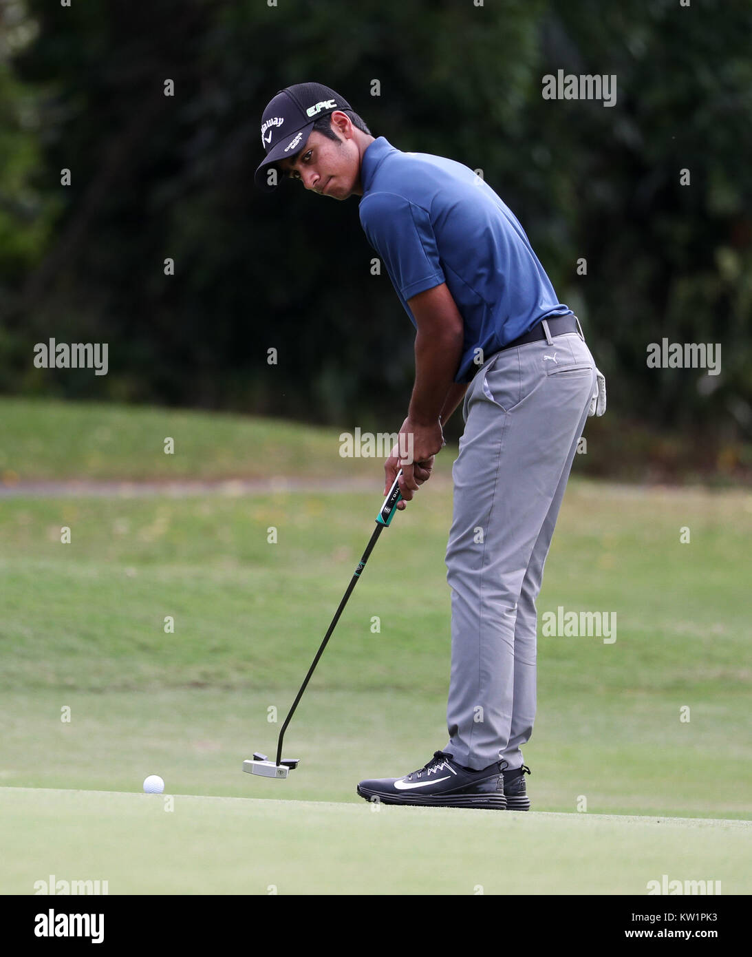 Coral Gables, en Floride, aux Etats-Unis. 28 Dec, 2017. Shiv Kaura (Qatar) joue à la 54ème International Junior Orange Bowl Golf Championship au Biltmore à Coral Gables, en Floride. Mario Houben/CSM/Alamy Live News Banque D'Images