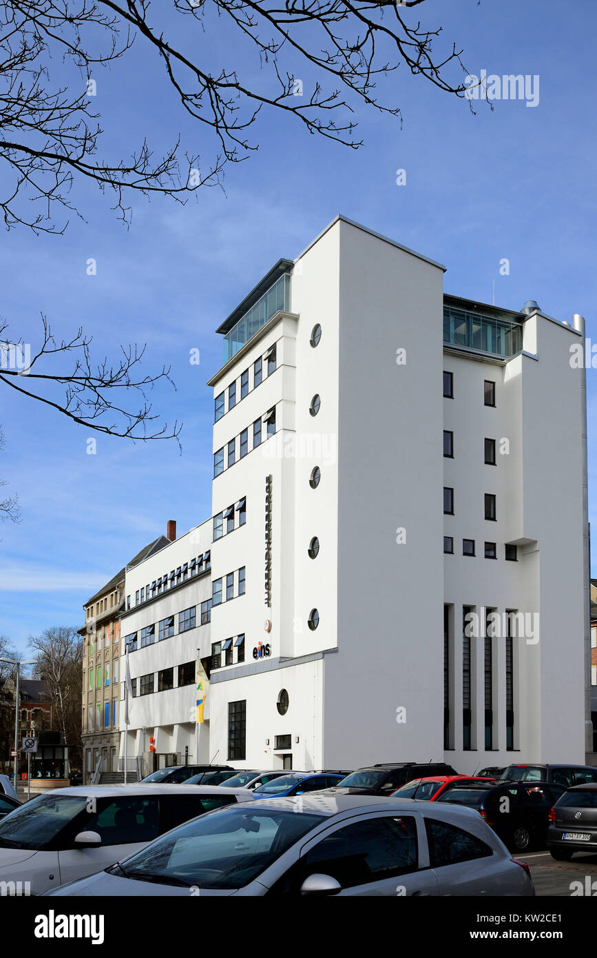 Chemnitz, auberge de jeunesse dans le marché des céréales, le Jugendherberge am Laubenweg Banque D'Images