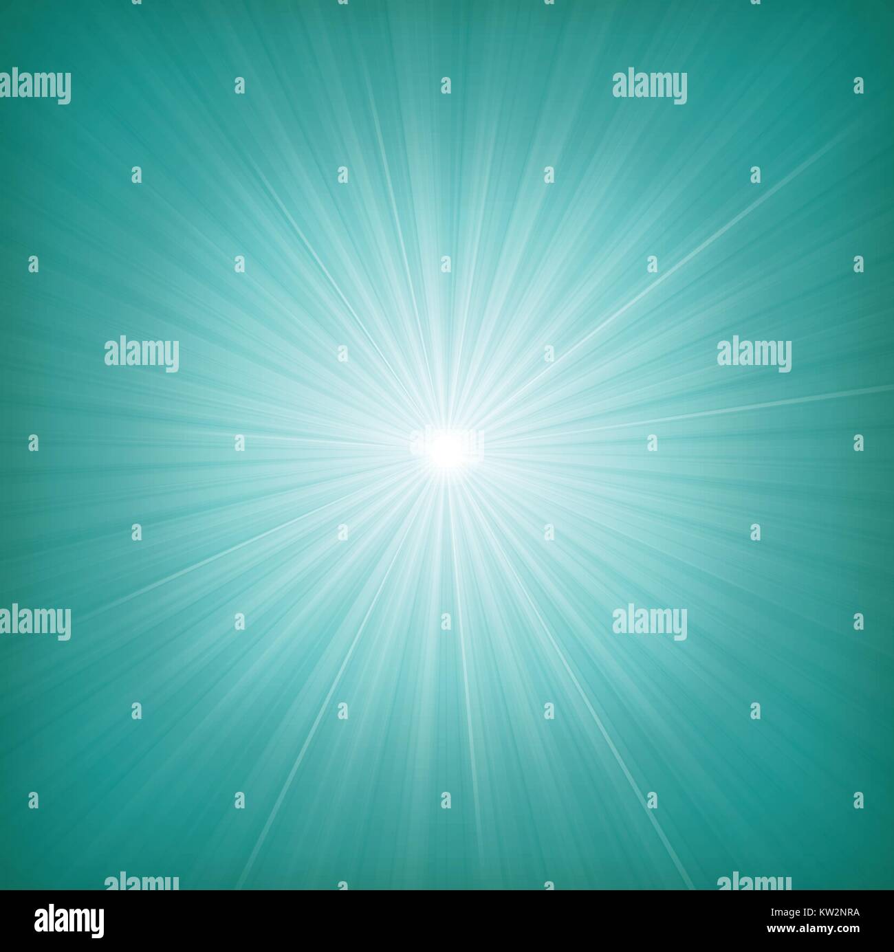 Illustration d'un dessin et blue star burst background, avec de minces rayons de lumière et soleil Illustration de Vecteur