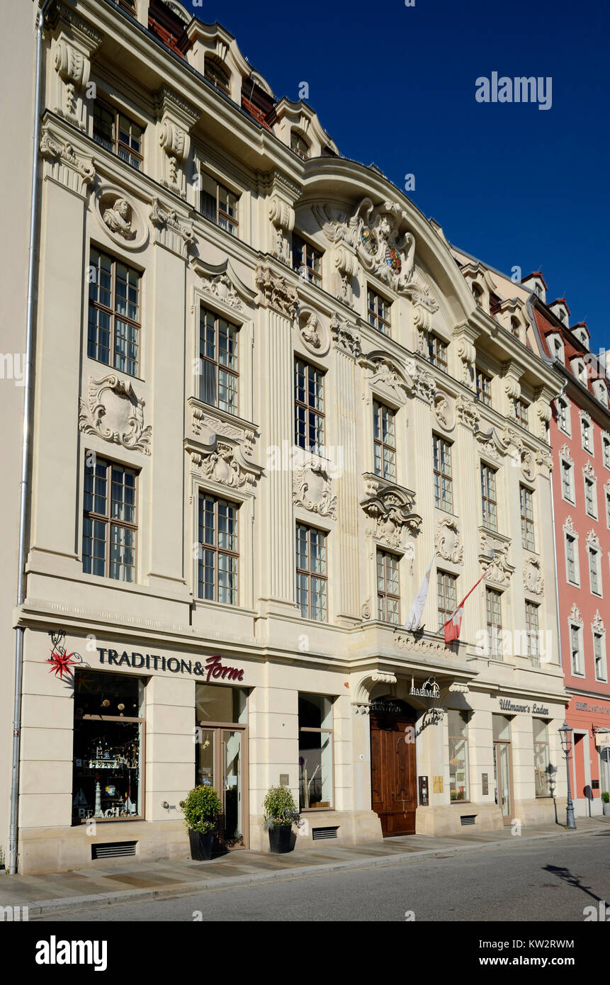 Hôtel La Résidence ville Hapimag maintenant dans la vieille ville, Dresde, British Hotel jetzt Hapimag Stadtresidenz in der Altstadt Banque D'Images