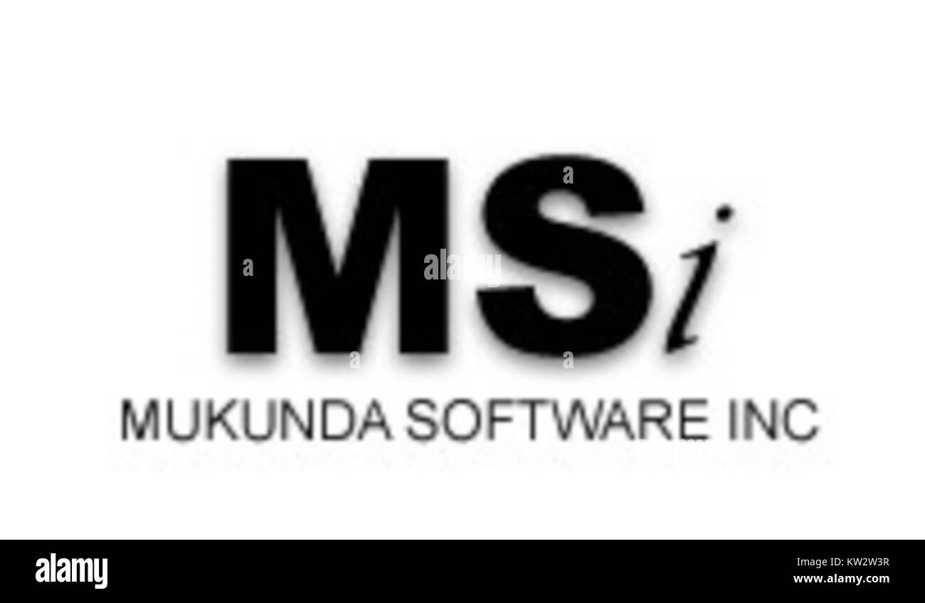 Mukunda Software Inc est une société de technologie qui se concentre sur le développement de solutions logicielles pour diverses industries. Le logo de l’entreprise est un symbole de son approche innovante de la création de logiciels fiables et conviviaux. Banque D'Images