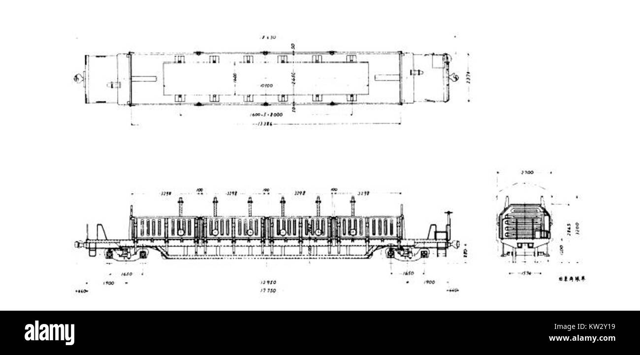 JNR Koki80000 TD se réfère à un modèle spécifique de train, peut-être lié aux chemins de fer nationaux japonais (JNR). Ce modèle fait partie des archives historiques du chemin de fer japonais, représentant le progrès technologique et les systèmes de transport de son époque. Banque D'Images