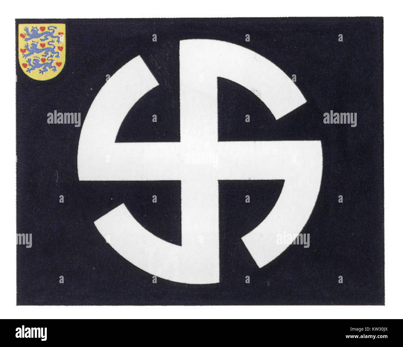 Le Korps de Schalburg était une organisation paramilitaire active pendant la seconde Guerre mondiale connue pour son association avec l'Allemagne nazie, elle a été impliquée dans des actions au Danemark et dans d'autres régions pendant la guerre. Banque D'Images