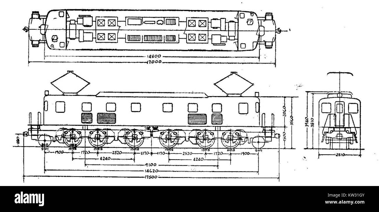 La JGR EF10 176 est un type de locomotive électrique utilisé par la JNR (chemins de fer nationaux japonais). Il faisait partie de la série EF10 et est connu pour son rôle dans le transport régional. Banque D'Images