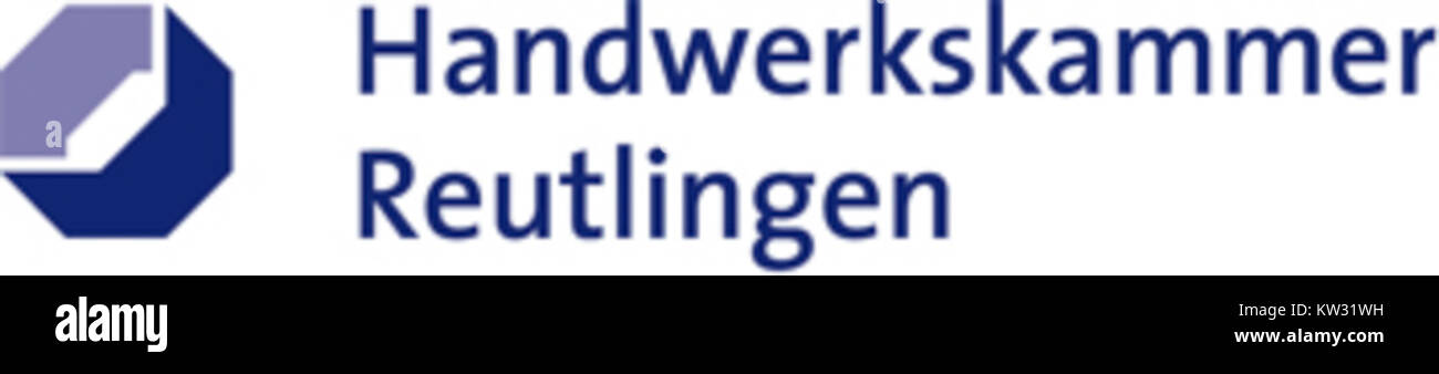 Le logo de la Handwerkskammer Reutlingen représente la Chambre des métiers de Reutlingen, Allemagne. Cette organisation soutient les artisans et les artisans de la région en leur offrant formation, ressources et plaidoyer. Banque D'Images