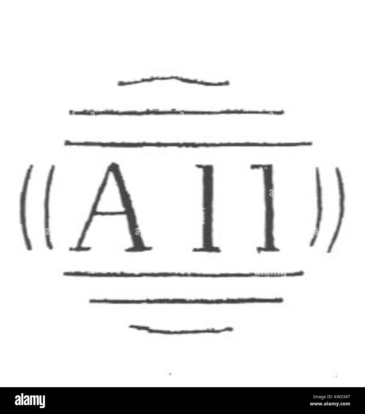 Une marque d'oblitération postale de la marque de Lucia datée de 1858, un artefact important dans l'histoire philatélique documentant le système postal précoce de la islandâ€™ et l'influence coloniale britannique. Banque D'Images