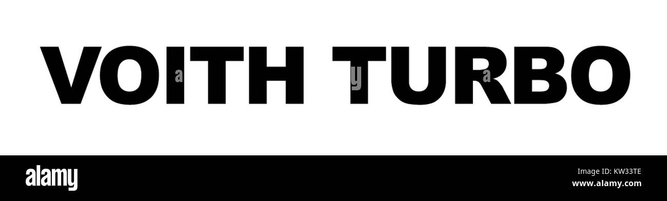 Le logo Voith Turbo représente l'identité de marque de Voith Turbo, une entreprise mondiale spécialisée dans la fourniture de solutions d'ingénierie innovantes dans des domaines tels que le transport, l'automatisation et les systèmes industriels. Le logo est utilisé pour la marque et la reconnaissance dans ces industries. Banque D'Images