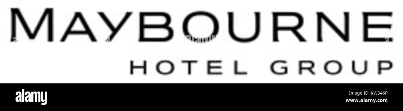 Le Maybourne Hotel Group est une marque hôtelière de luxe connue pour ses propriétés haut de gamme et ses hébergements prestigieux dans des villes clés telles que Londres et Los Angeles. Le logo représente l'identité de la marque dans l'industrie hôtelière. Banque D'Images