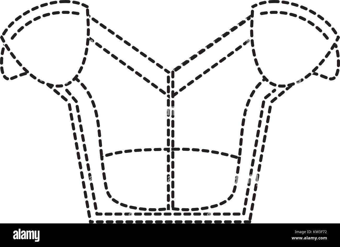 Forme avec protection d'épaulettes à jouer le football américain vector illustration Illustration de Vecteur