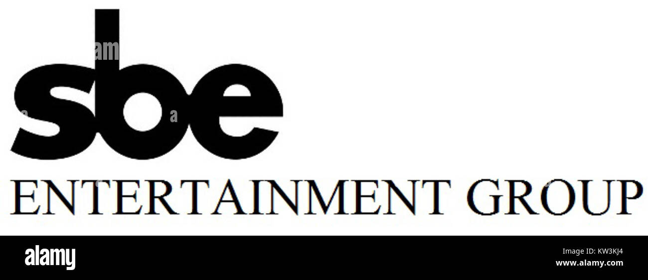 Logo du groupe Sbe Entertainment Banque D'Images